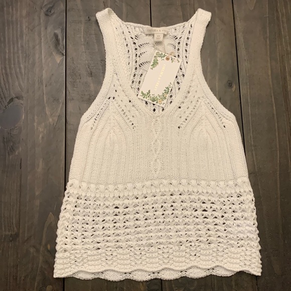 Chelsea & Violet Tops - Chelsea & Violet Somerset crochet knit top